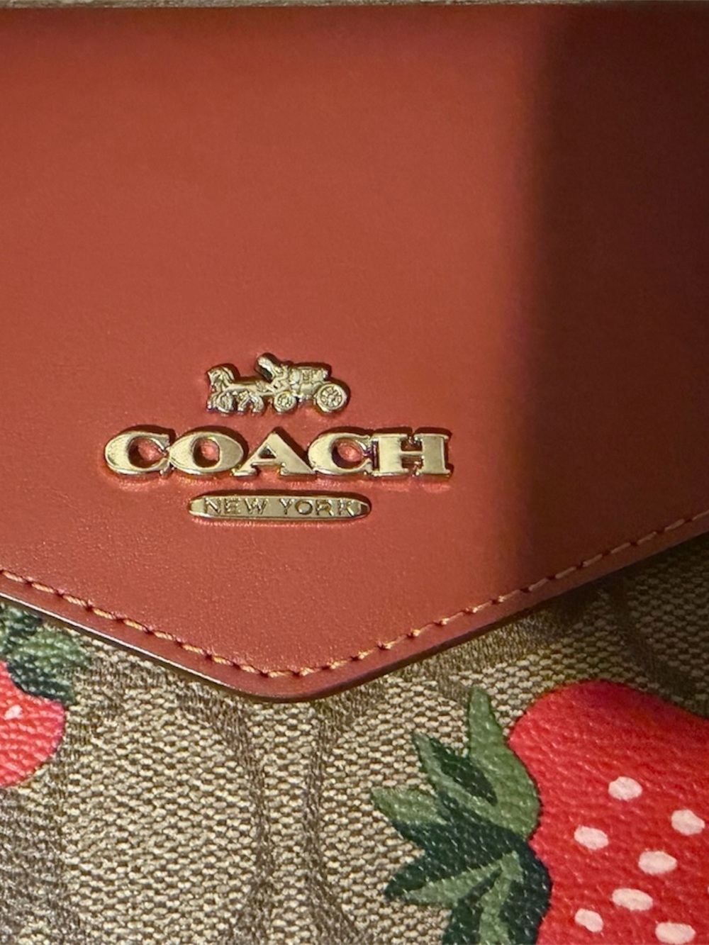Coach Strawberry Travel Envelope Wallet ๐ - Picture 3 of 4